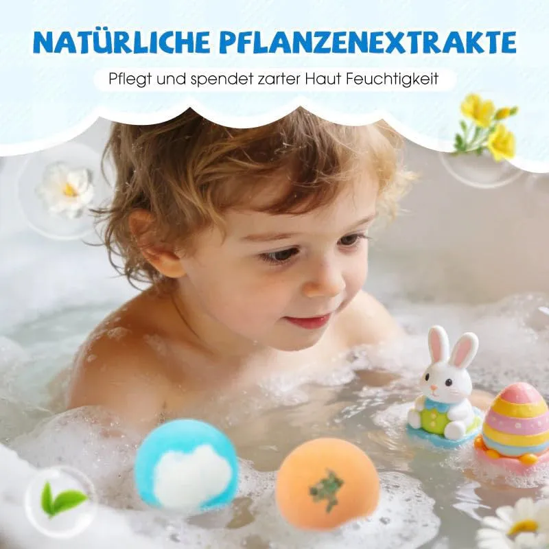 12PCS Bath Ball Gift Set with Surprise Animal Toys -Essential Oil & Dried Flower Bubble Bath Bombs for Kids,Gentle Bath Fizzers