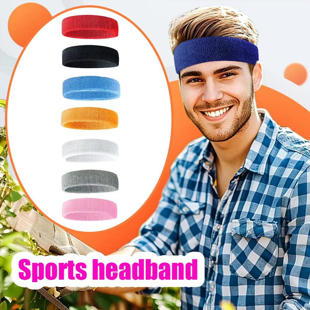 

1 Pcs Sports Headband Breathable Sweat Absorbent Towel Sweat Guide Belt Rding Running Fitness Dance Antiperspirant Men Women