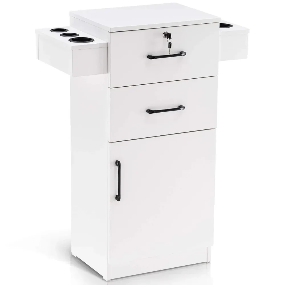 

38"x18"x14" Locking Beauty Salon Storage Cabinet Salon Hair Dryer Barber Shop Stylist Equipment Drawer