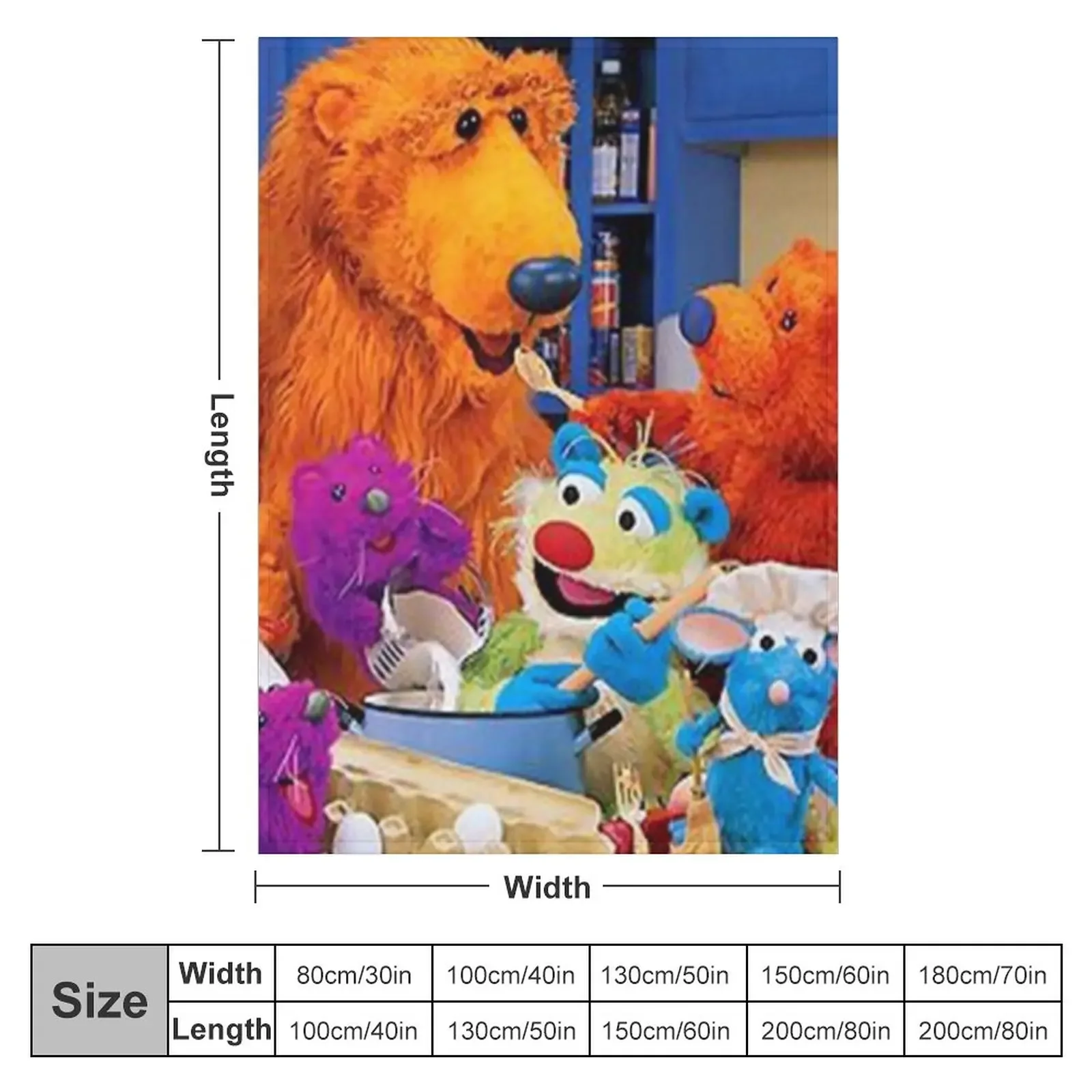Bear In The Big Blue House Throw Blanket Blanket Luxury Bed Fashionable Blanket Camping Blanket