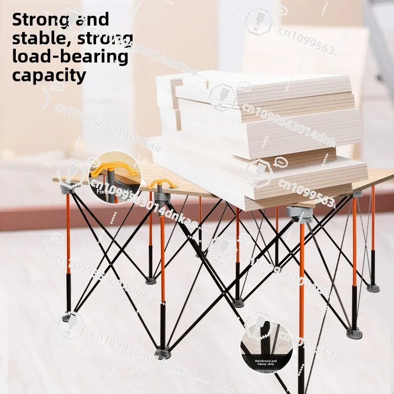 Spider Leg Workbench Aluminum Alloy Foldable Telescopic Tripod Construction Console Multifunctional Folding Table
