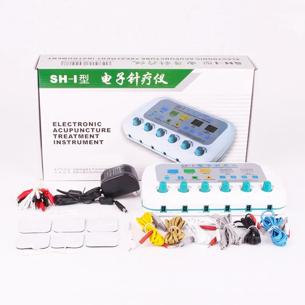 6-channel output electroacupuncture treatment instrument EMS muscle stimulator acupuncture therapy massager relieve pain