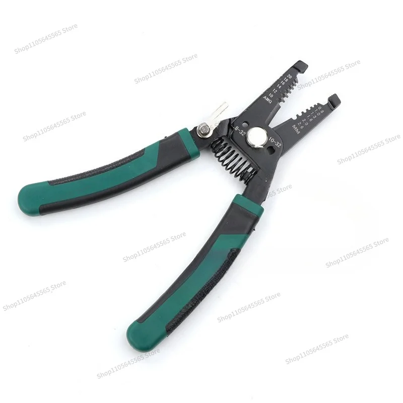 For 7.5-inch Wire Breaking Pliers, Leather Stripping Electrician Pliers, Automatic Bending Handle Wire Stripping Pliers