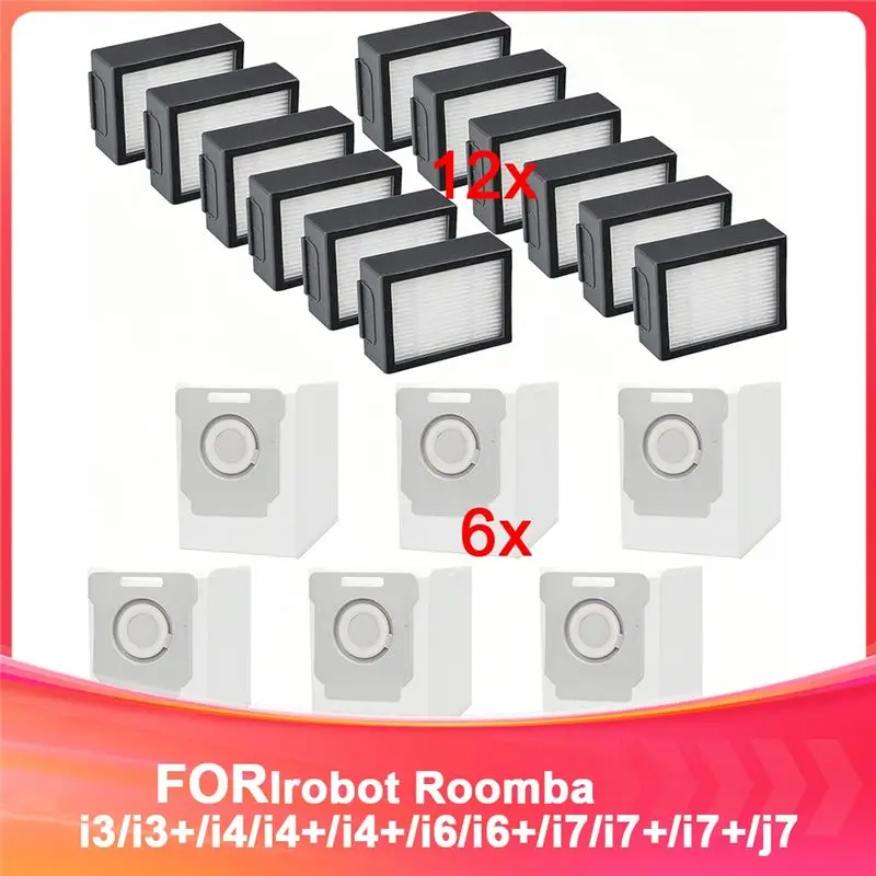【hot-a34r】真空フィルターと掃除機バッグ交換部品キット、アイロボット-ルンバ-i3-i3-i4-i4-i6-i6-i7-i7-に対応