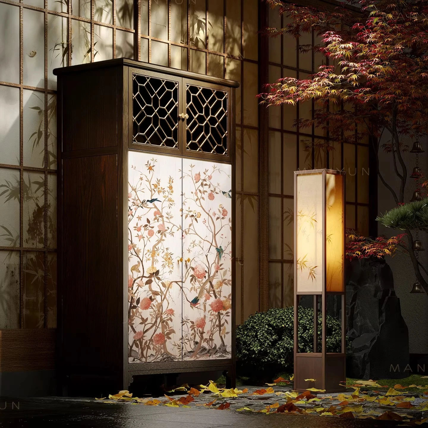 

AASolid wood wardrobe household storage cabinet bedroom wall chest