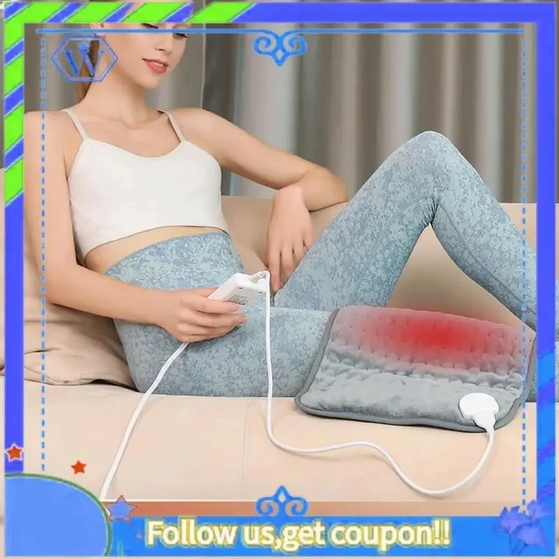 

Heating Pad for Pain Relief, Auto Shut Off, 6 Heat Settings, Super Soft for Back, Neck, Shoulders, 30x60cm, EU Plug, Durable