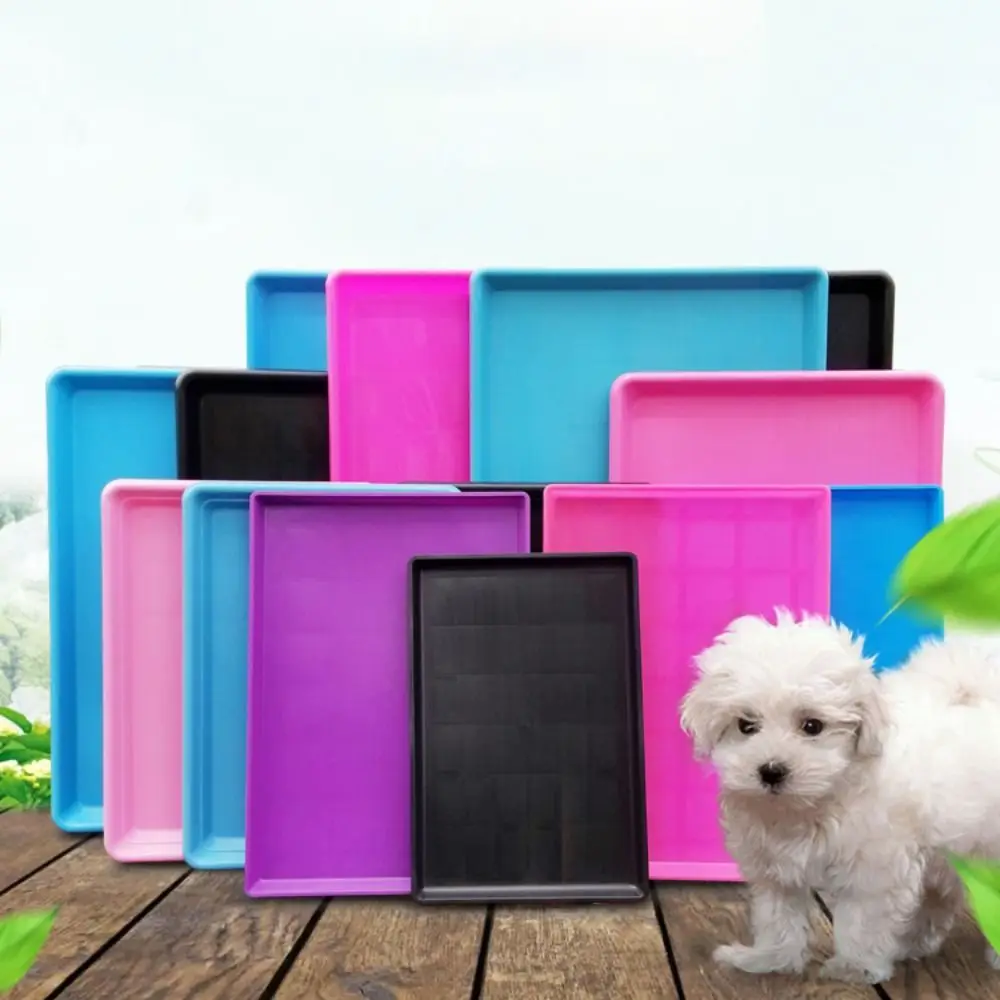 Tray Dog Pet Pan Serving Cat Boot Pad Puppy Pee Crate Potty Trays Accessory Bedpan Replacement Poop Training Cage Holder Kennel