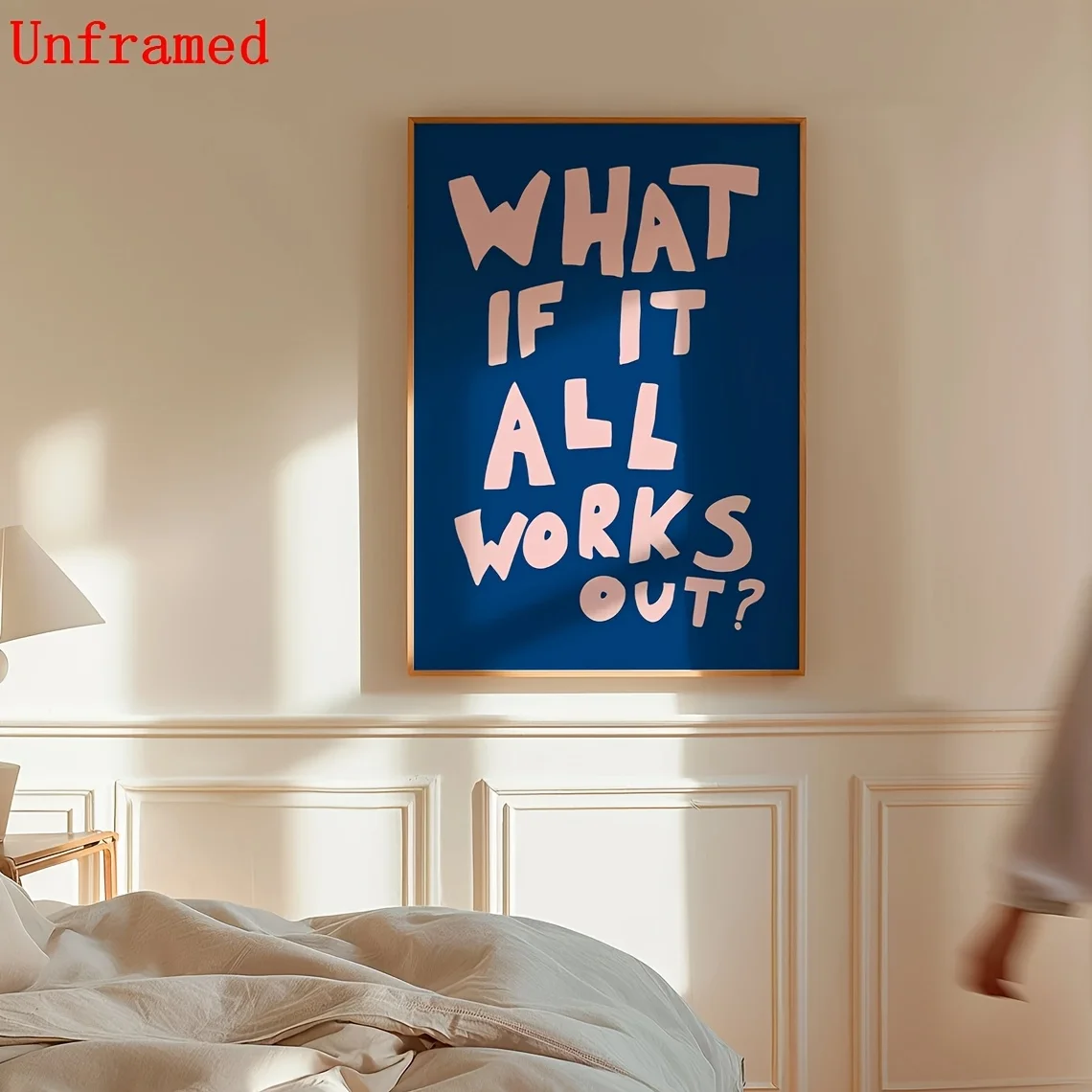 2D Flat, 2D Flat, Unframed, 1pc Wall Decoration, Poster, Assuming Everything Works Out a Traditional Art Print, an Inspiring