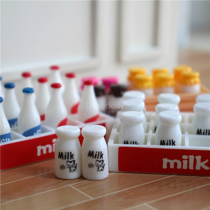 دمية صغيرة صندوق حليب صغير ، مشروب محاكاة ، طعام للدمية ، ألعاب التظاهر ، اكسسوارات المطبخ ، لعبة ، مقياس 1:6 #2