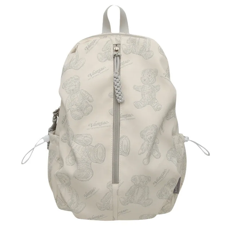 Summer New Large Capacity Backpack Fashion Digital Print Simple Men's Student Backpack Double Shoulder Bag For School And Travel