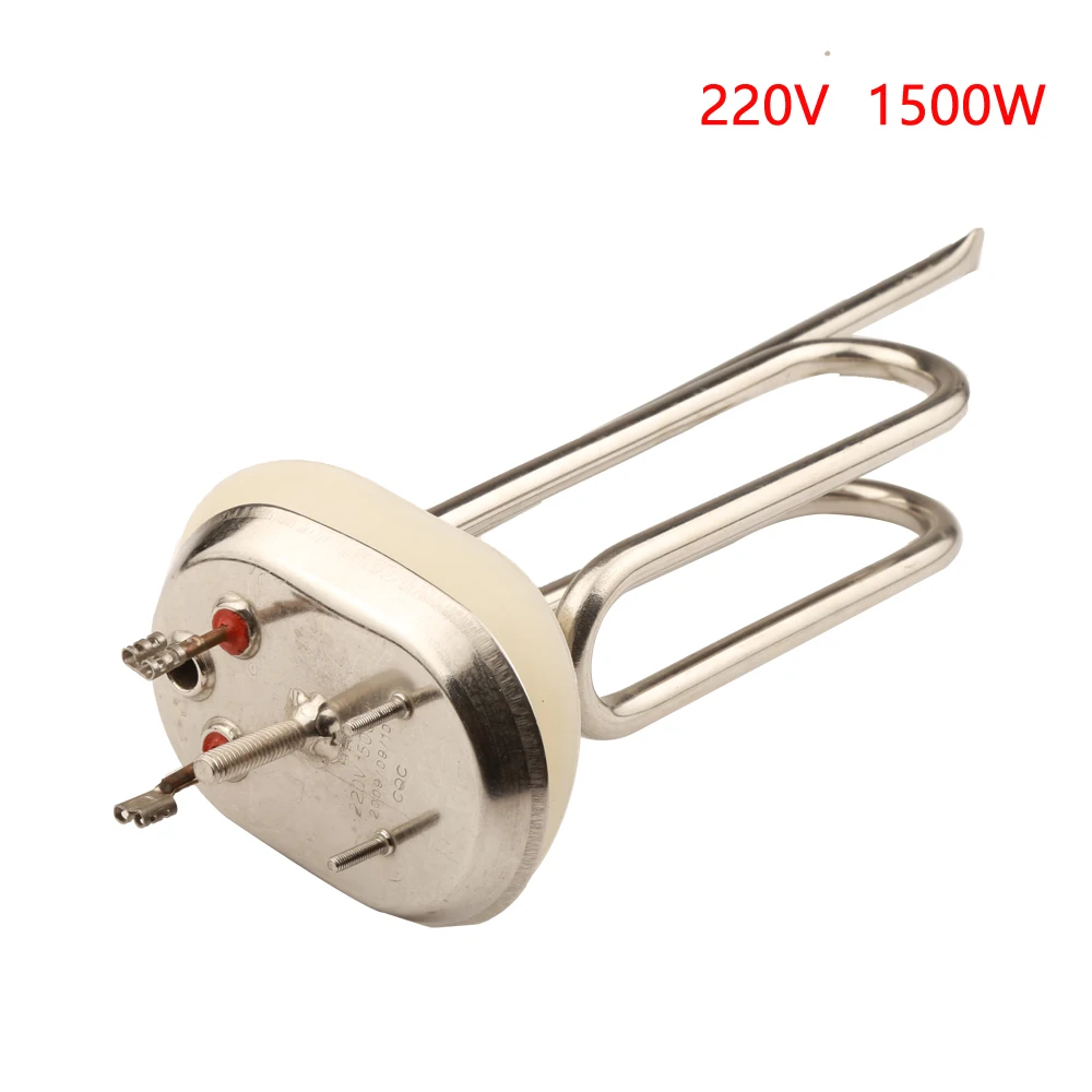 90x65mm cap 220v 1500w heating element boiler electric heating tube with temperature control hole stainless steel heater part