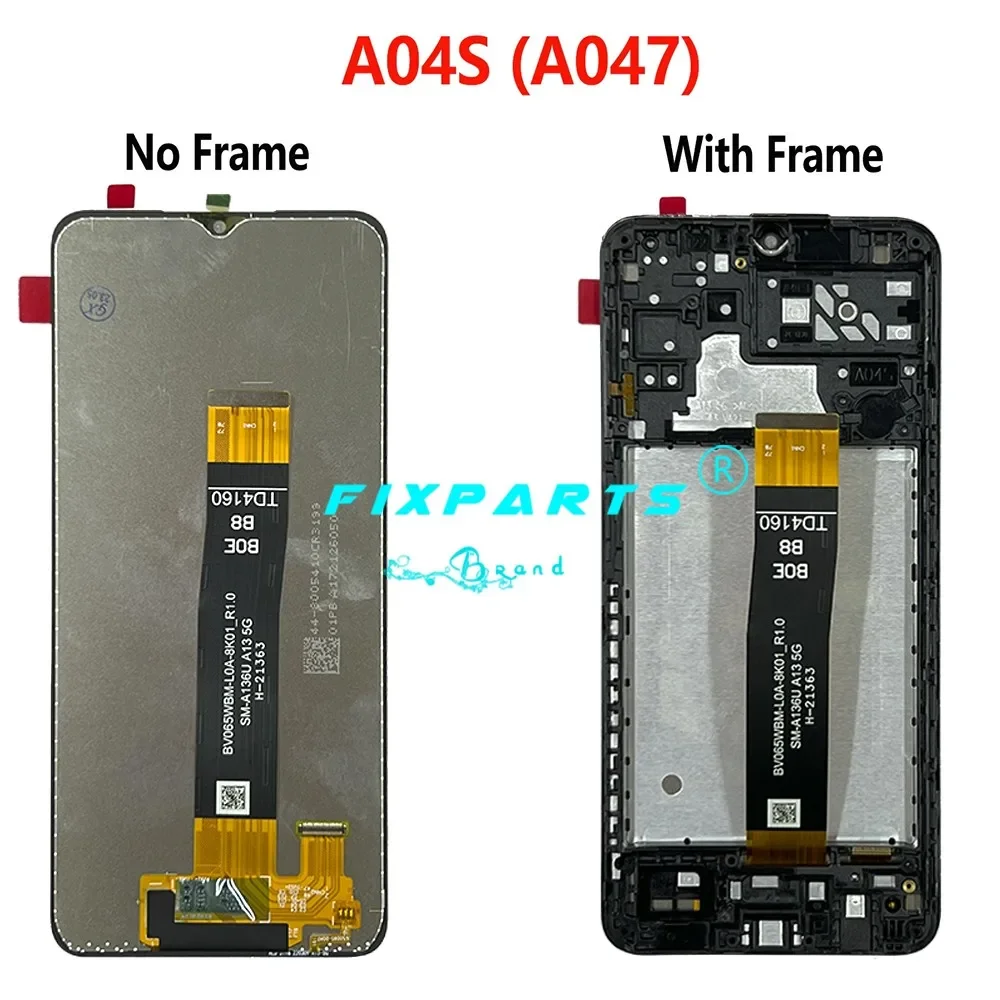 Tested Well For Samsung Galaxy A04 A04e A04s LCD Display Touch Screen Digitizer Assembly A042 A045F A047F LCD Screen With Frame