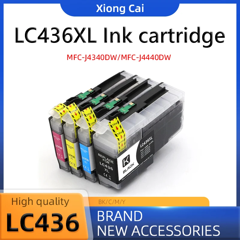 Cartouche d'encre LC436 LC436XL, pour imprimante Brother MFC-J4340DW J4440DW J4540DW J5855DW J5955DW/MFC-J6555DW J6955DW J6957DW
