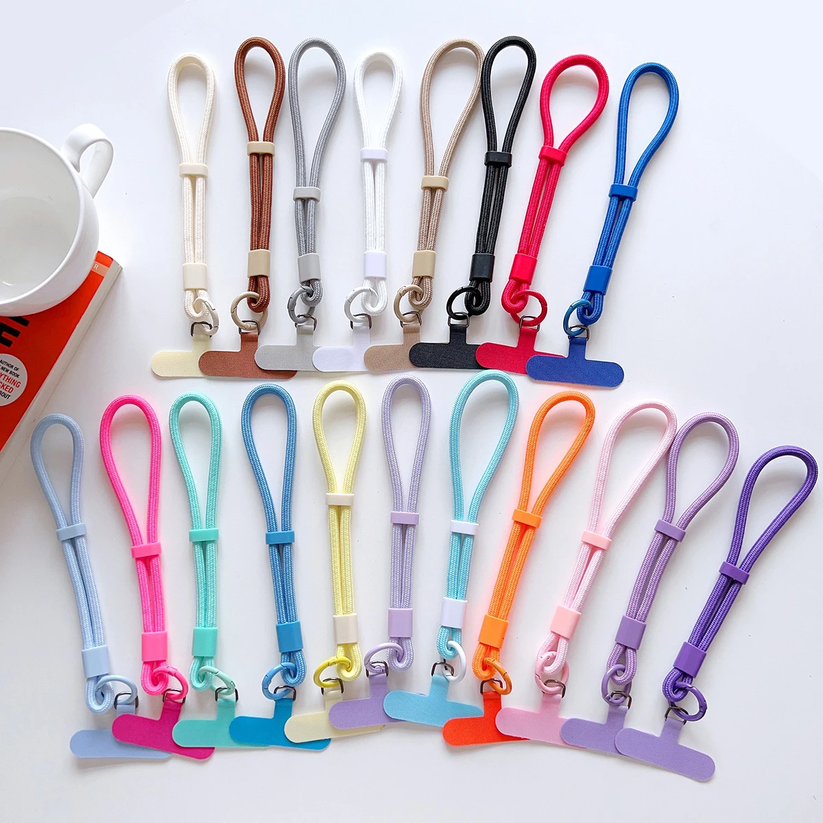 

Adjustable Mobile Phone Short Lanyard Rope Cord Nylon Anti-Lost Hand Wrist Strap Universal for Mobile Phone Case Accessories