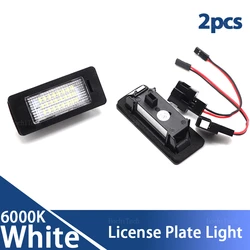 For Audi A1 A4 B8 4D 5D A5 S5 2D 5D A6 S6 For VW Golf Passat Led Number lamp 2PCS Car Canbus Error Free LED License Light 12V