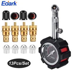 1 Set Adjustable Tire Deflator, Automatic for Cars,Trucks & Motorcycles,Tire Deflator with Gauge for The Best Offroad Experience