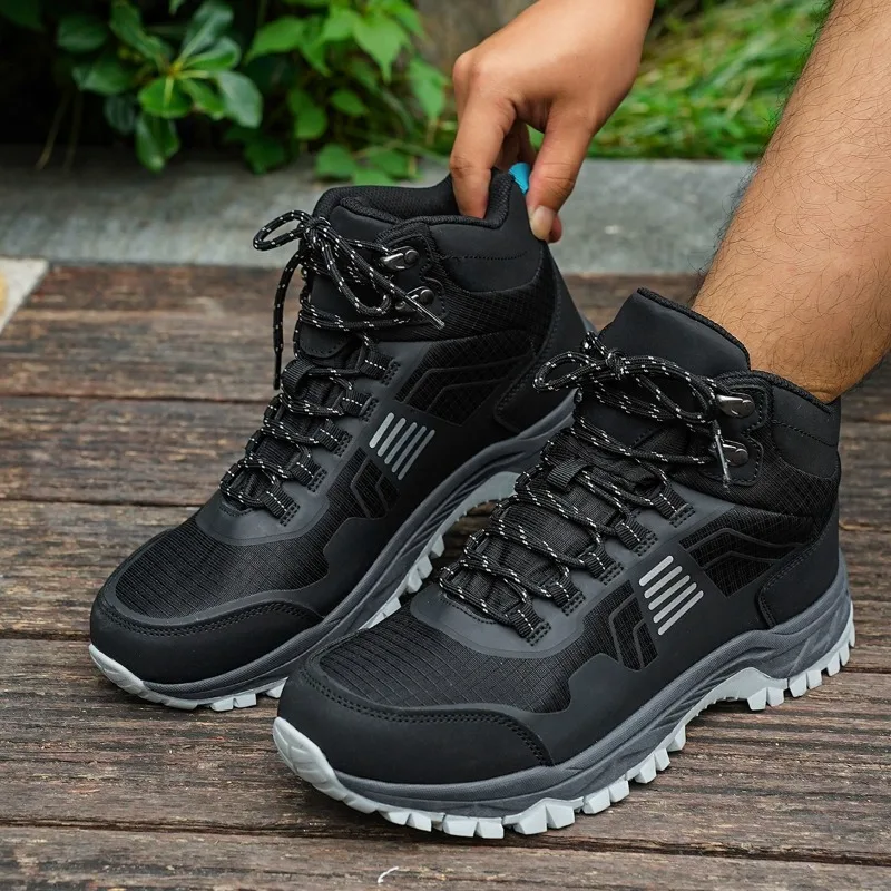 

Брендовая мужская обувь, уличная походная обувь для мужчин, водонепроницаемые походные ботинки для скалолазания, Нескользящие мужские кроссовки для бега по пересеченной местности