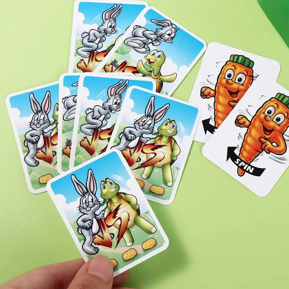 Country Competitive Trap Rabbit Trap Game Bunny Montessori Rabbit Cross Country Interactive Educational Bunny Board Game