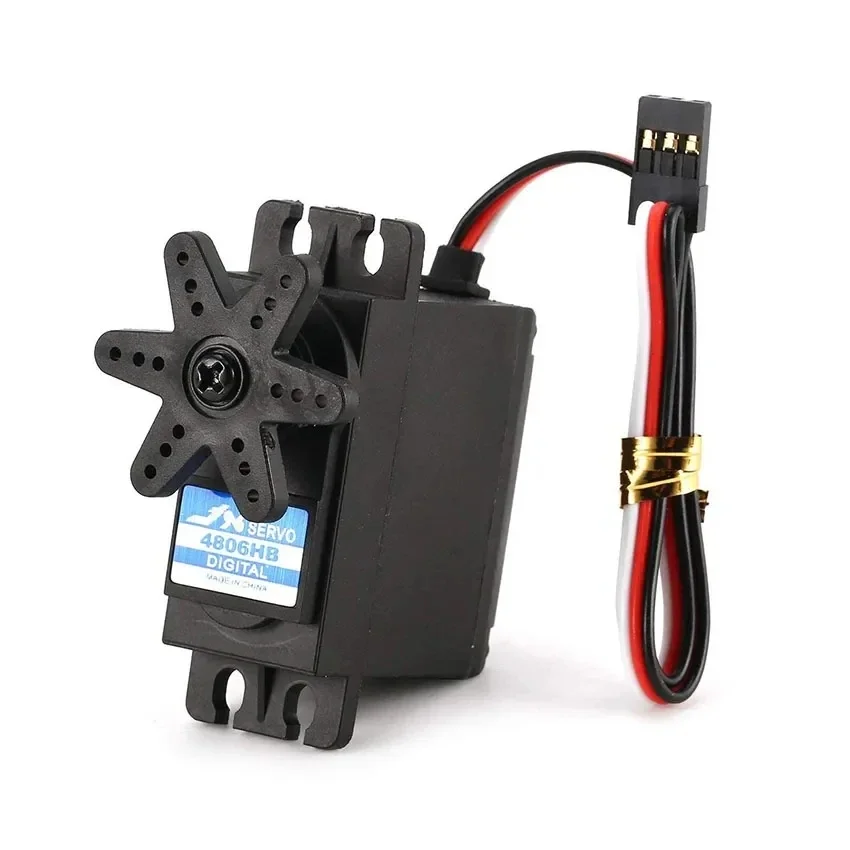 JX Digital Standard Servo Motor, Plastic Gear, RC Car Boat, Fixed Wing Truck, Buggy Helicopter, PDI-4806HB, 6.21kg, 1/10, 1/8