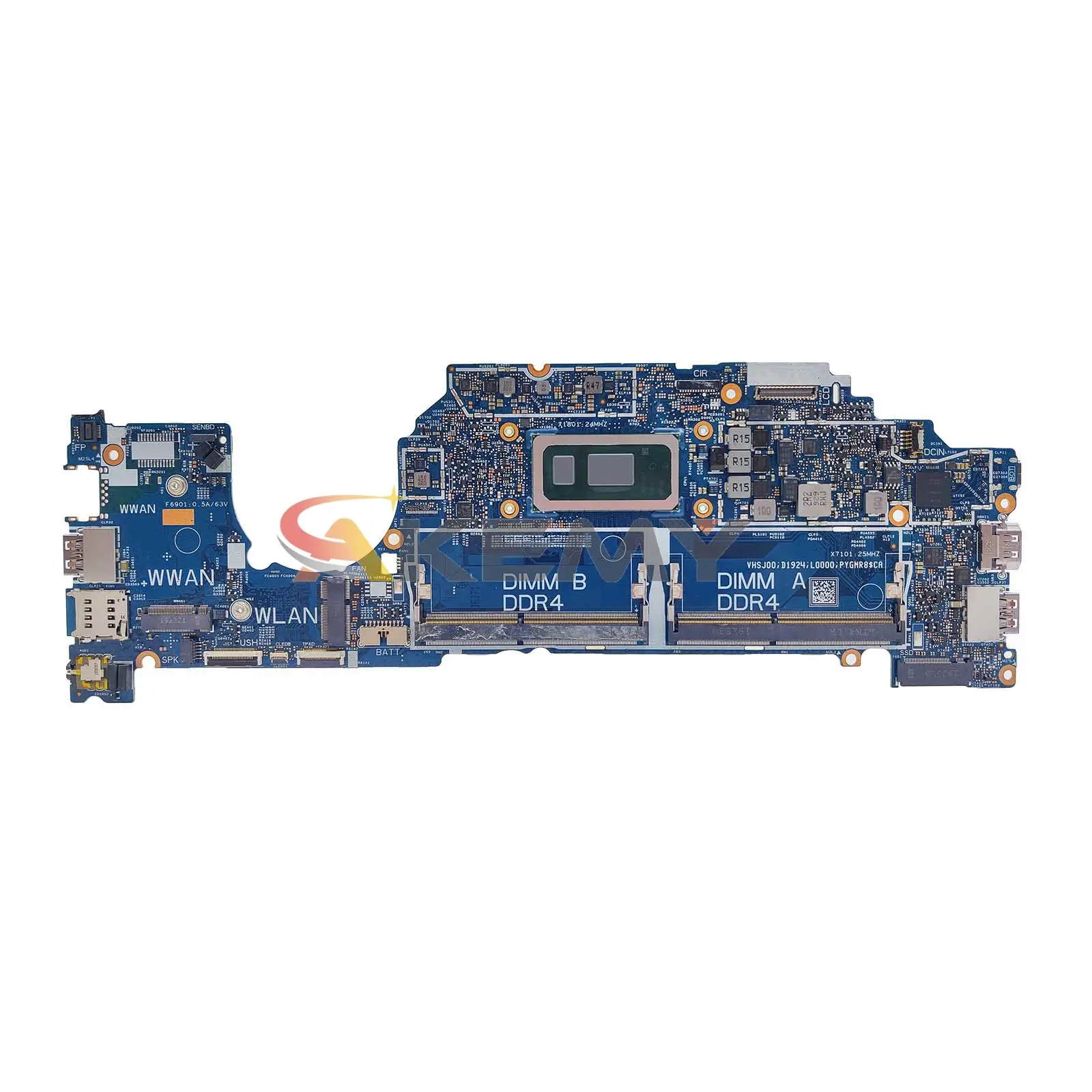 AKEMY 18717-1 Notebook Mainboard For Dell Latitude 5300 0H7KTP 05PW9V Laptop Motherboard With I5-8365U I7-8665U CPU Full Tested