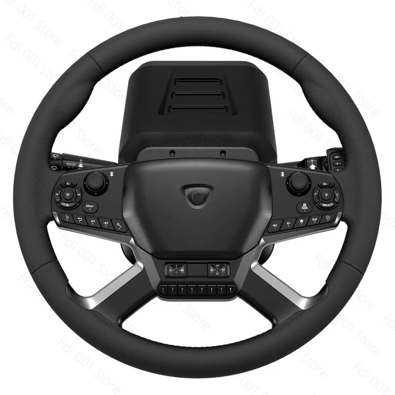 Force Feedback Truck Simulator Steering Wheel Controller Kit for PC Truck Game Emulator