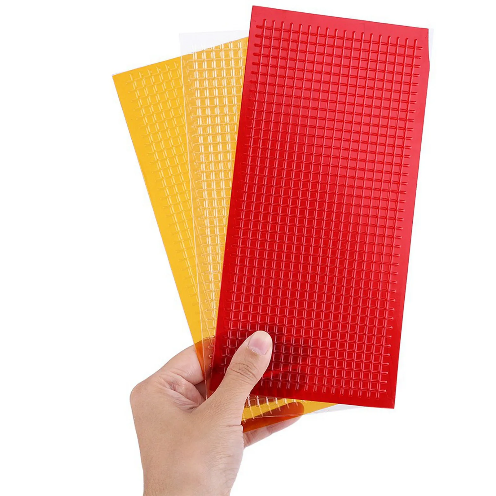 Car Lens Repair Film Kit for Tail Lights Turn Signals Crack Repair Red/Amber/Clear 3pcs Pack No Removal Needed Auto Body Tools