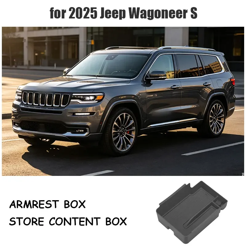 for 2025 Jeep Wagoneer S armrest box storage box car storage box car interior storage box