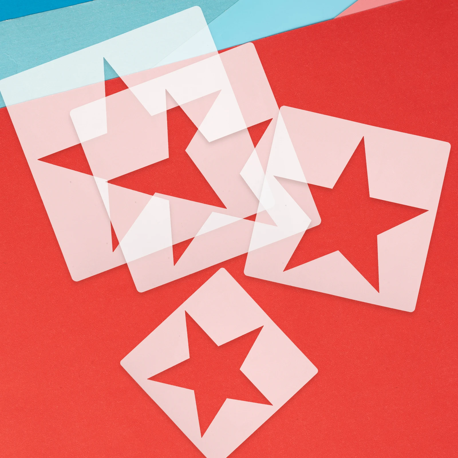 

16Pcs Star Spray Paint Template Reusable Plastic Stencils for DIY Craft Painting Drawing Decoration Stencils for Crafts
