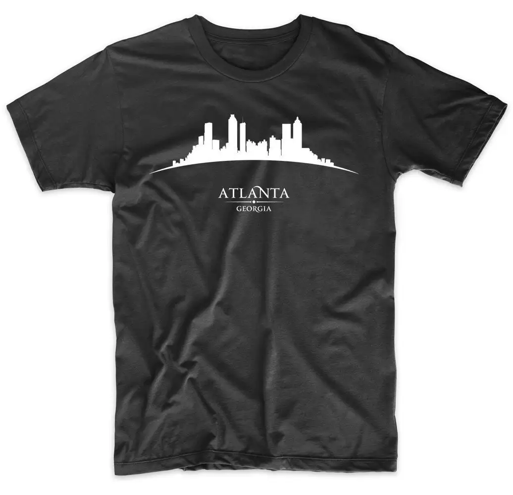 Atlanta Georgia Cityscape Downtown Skyline T Shirt Mens Ga