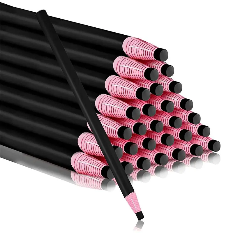 Leading-72 Pcs Peel Off China Markers Grease Pencils For Glass Mechanical Wax Pencil Marking Crayons (Black)