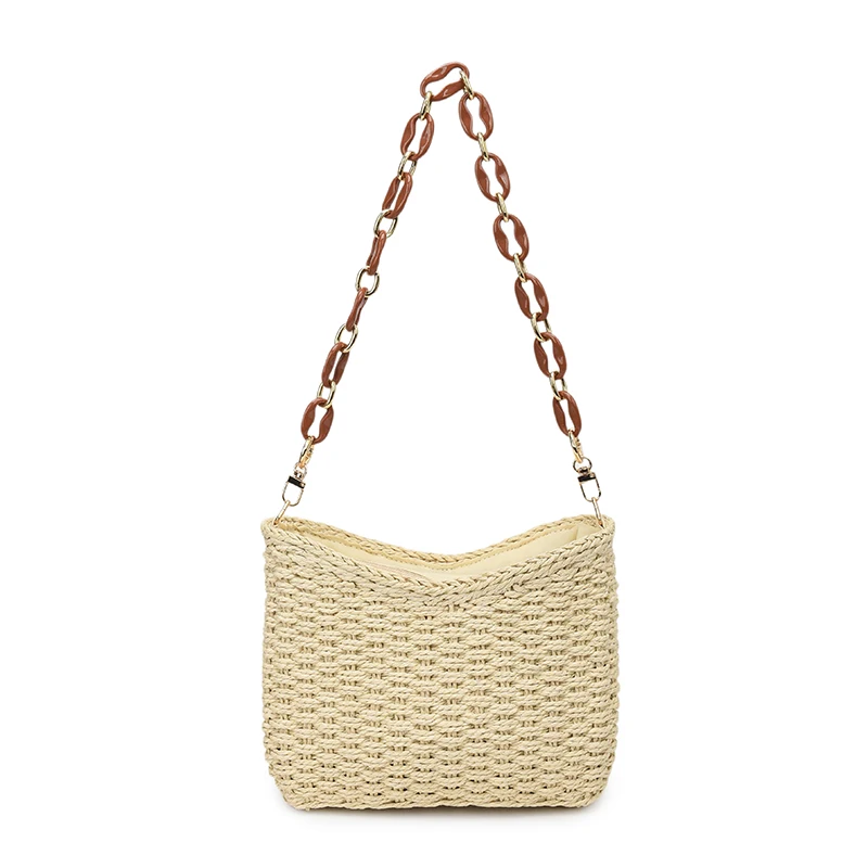 

Luxury Leather Diaper Bag For Women: Classic Minimalist Crossbody Bag, Elegant Designer Tote With Solid Color, Stylish