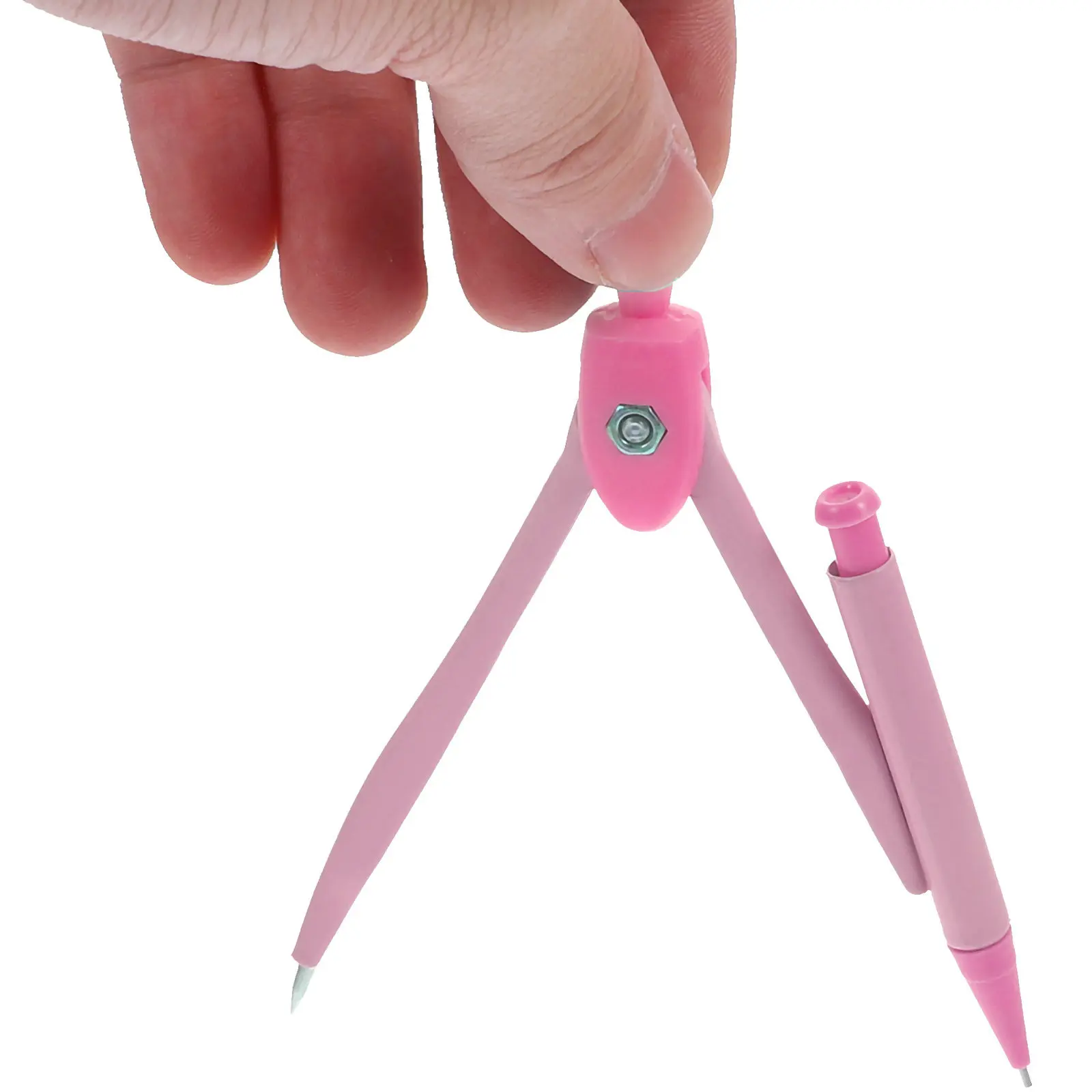 1Set High Precision Metal Compasses for Geometry Class Smooth Opening Closing Rust Resistant Portable Circle Drawing Tool