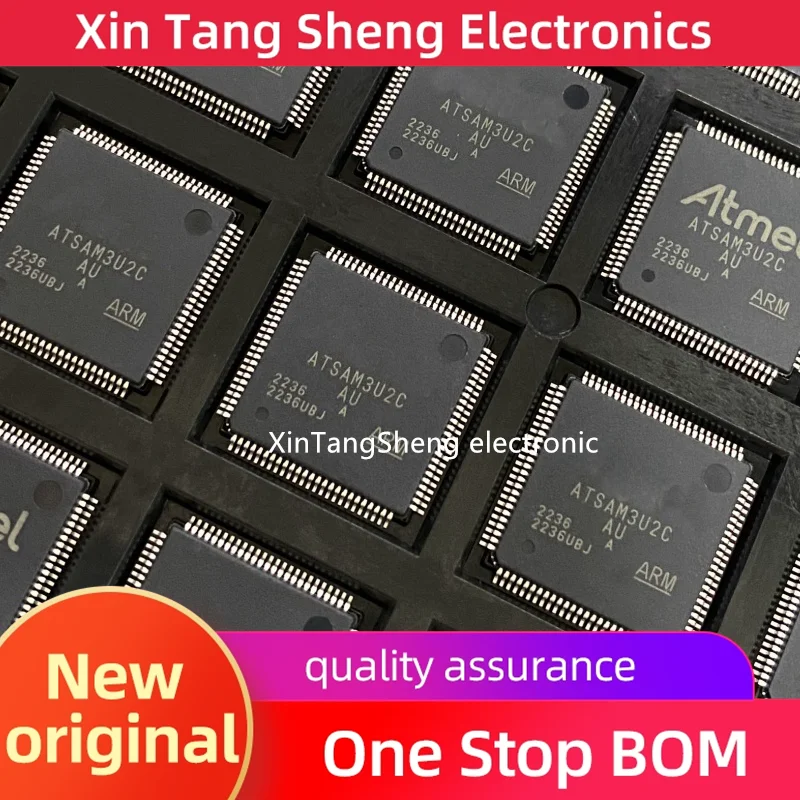 

new ATSAM3U2CA-AU ATSAM3U2C-AU microcontroller chip patch QFP100