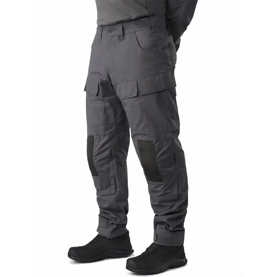 Tactical Camouflage Assault Pants Nylon Cotton Multifunctional Pockets Cargo Pants Knee Protection Hiking Mountain Trouser