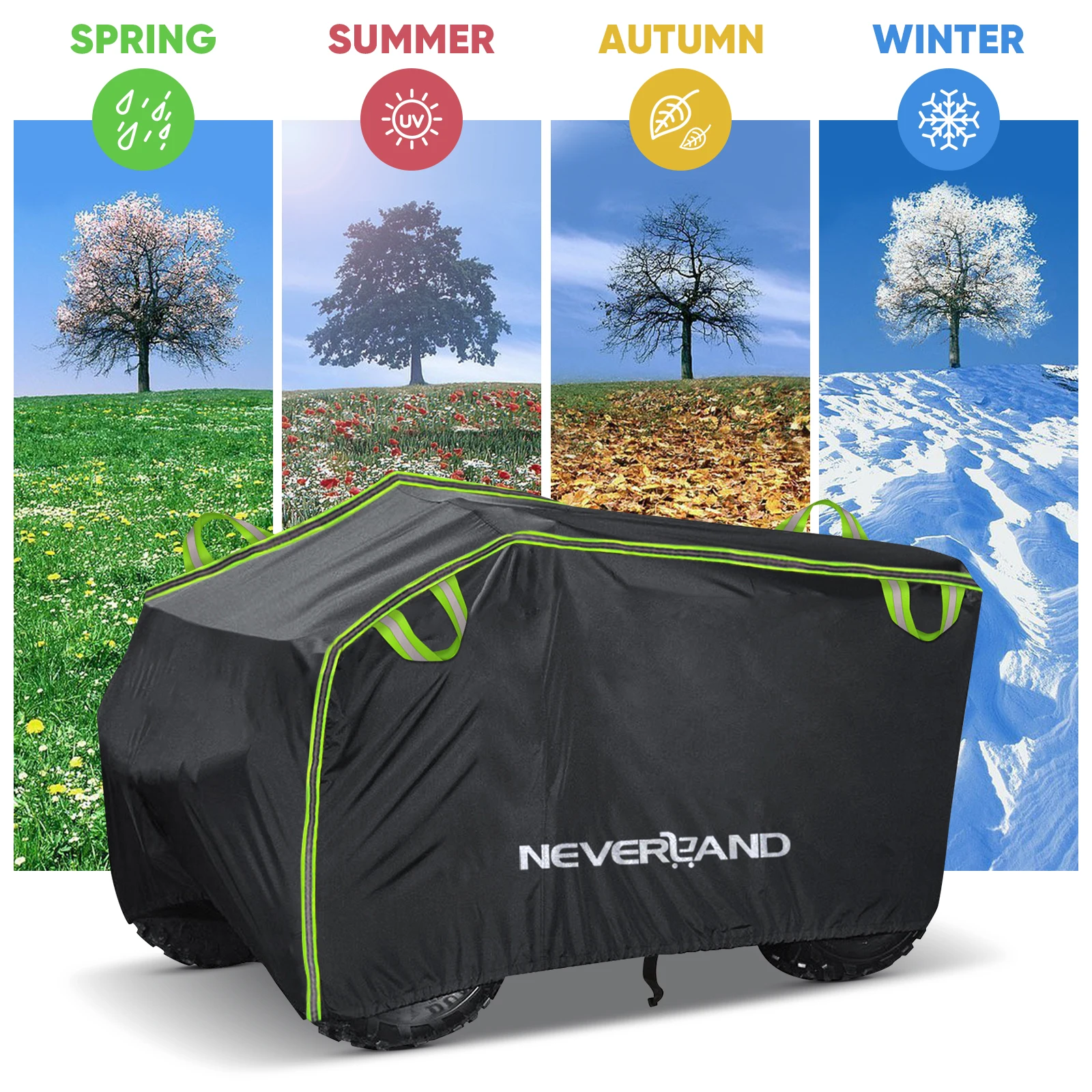 NEVERLAND Motocycle Covers ATV QUAD UTV Accessorice Motor Quad Bike Cover Case Waterproof Rain Dust Anti-UV Wind Protect Covers