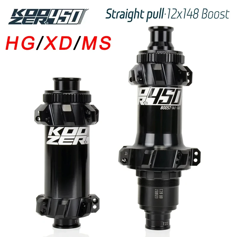 

Koozer 450 120HD MTB Boost Hub - Center Lock Straight Pull CR-MO Axle 5x141/15x110/12x148 HG XD 11-12s 28H