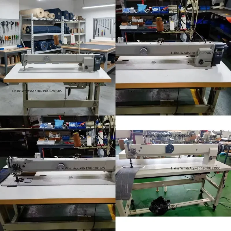 QK-4420L-56/85 Automatic Oil Pump Lubrication System Long Arm Leather Sofa Flatbed Lockstitch Industrial Sewing Machine Price