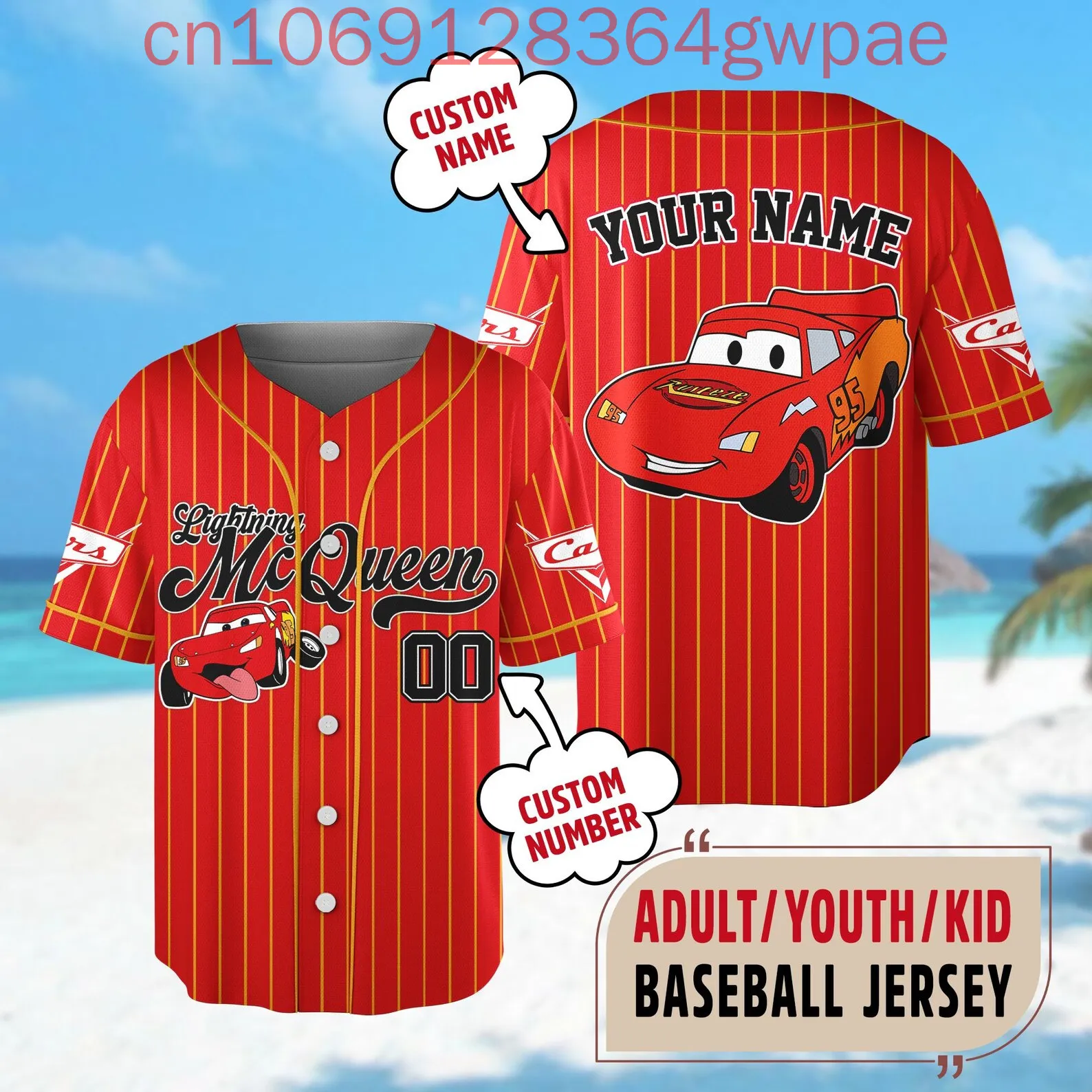 Disney relâmpago mc rainha carros 3d camisa de beisebol das mulheres dos homens uniforme de beisebol verão casual manga curta camisa dos desenhos animados