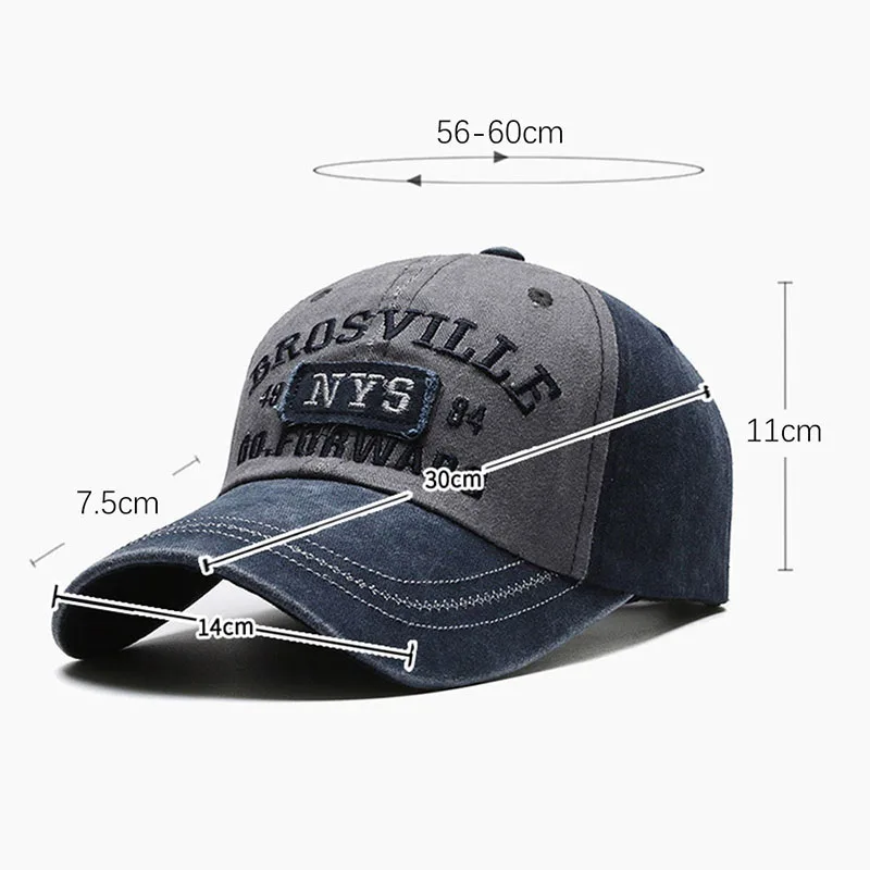 High Quality Men Women Letter Embroidered Baseball Cap For Male Female Outdoors Adjustable Snapback Sun Hat Fashion Retro Cotton