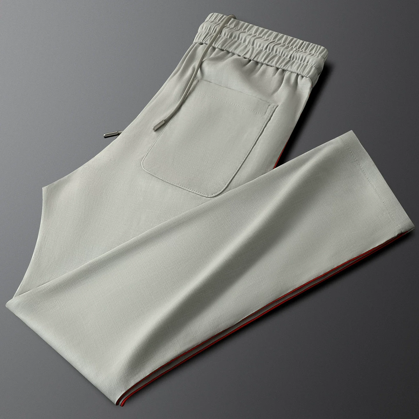 Luxury-lite straight-fit casual sport pants, lightweight and wrinkle-resistant business pants, black long pants