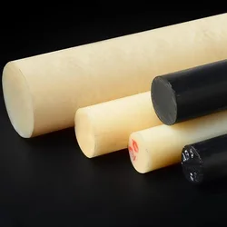 ABS Rod Plastic Round Bar Stock CNC Machining Materials Black Beige Diameter 6mm To 250mm