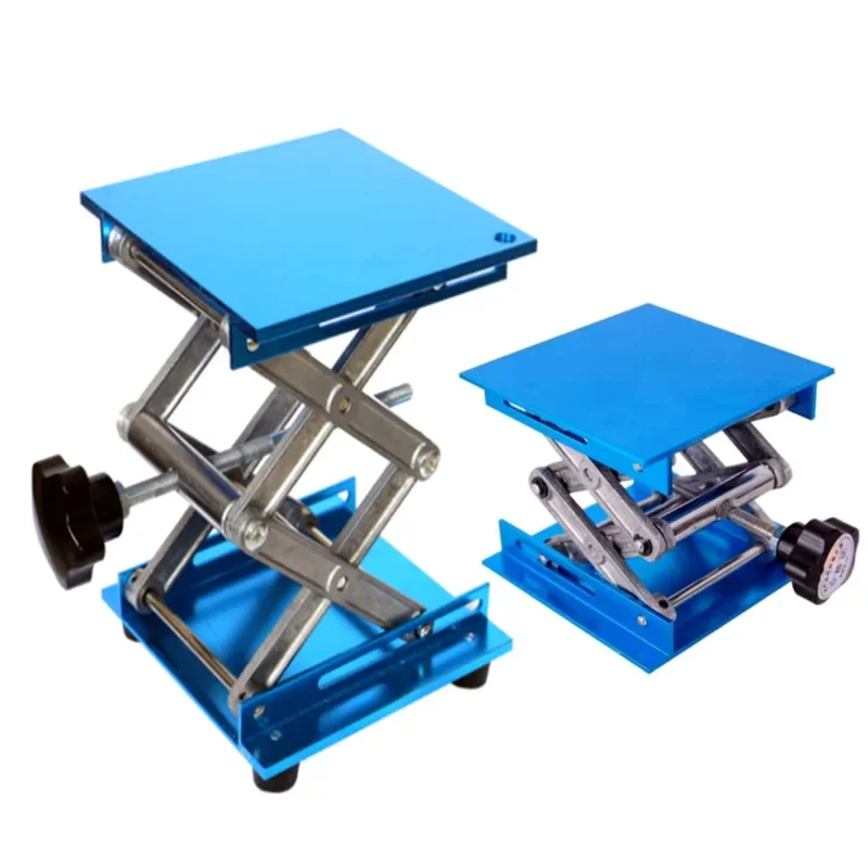 Aluminum / Stainless Router Lift Table Woodworking Engraving Adjustable Lab Stand Table Lifting Stand Rack Woodworking Benches