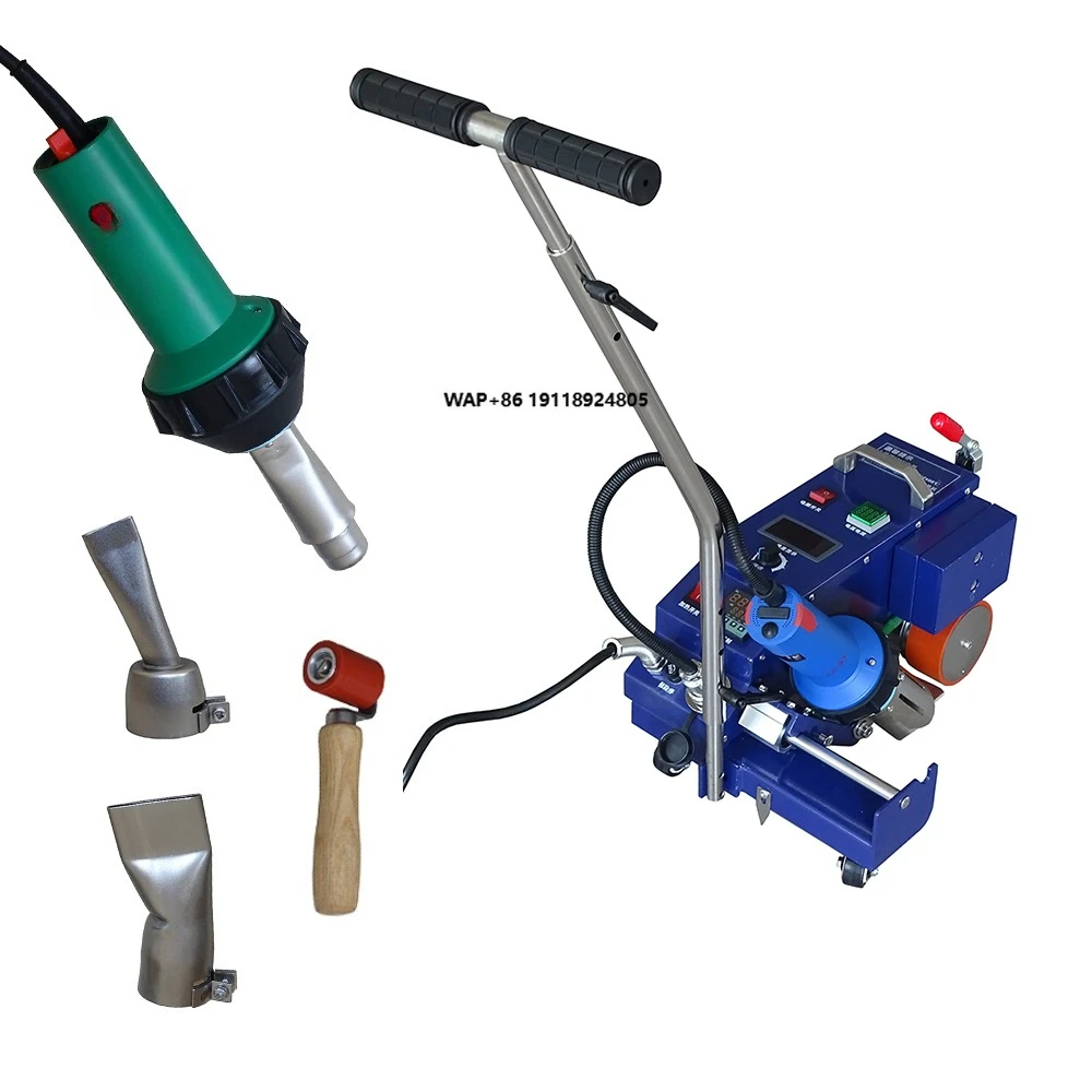 3600W 220V Automatic PVC TPO EVA Roof BannerTarpaulin Waterproof Membrane Roofing Welding Machine Kit with 1600W Welding Tool