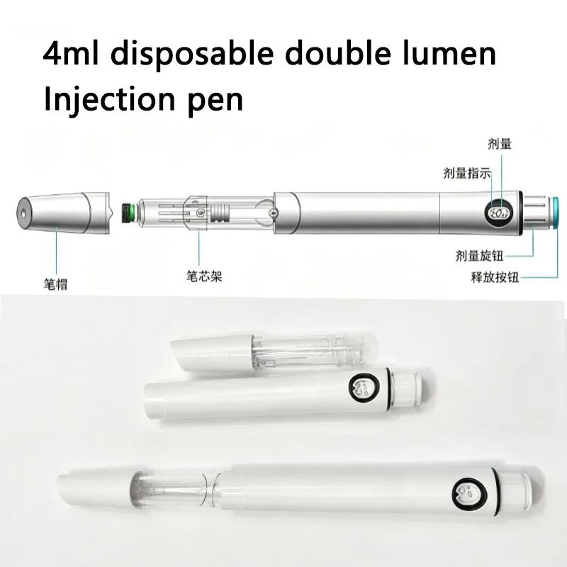 1/3/5PCS 4ml Dual‑Chamber 50IU Disposable Injection Pen, Precise Dosage Portable Injection Equipment