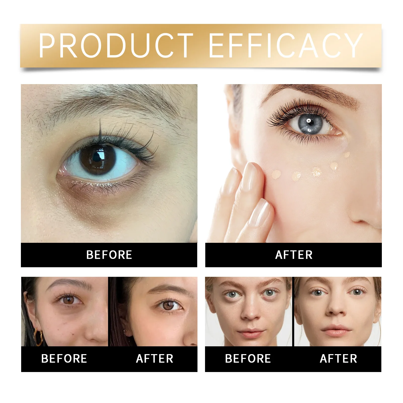 Dark Circle Concealer Augen-Concealer Tägliche Abdeckung Augenringe Feuchtigkeitsspendende helle Hauterneuerung
