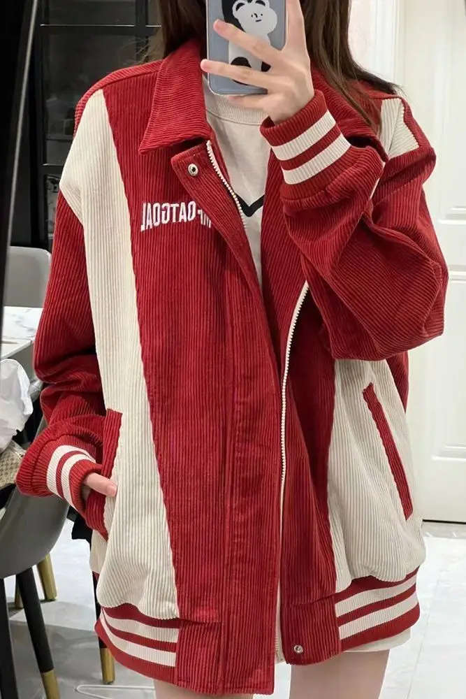 سترات الدنيم الملابس النسائية الكورية الشعبية المتعثرة الجرونج خمر الأكمام الأساسية الكلاسيكية زر الجبهة عارضة الخريف الأزرق