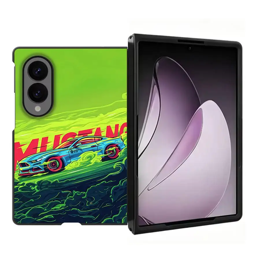 Case for Samsung Galaxy Z Fold 8 ZFold8 Z Fold8 Wide ZFold Wide Luxury Phone Cover Green Car