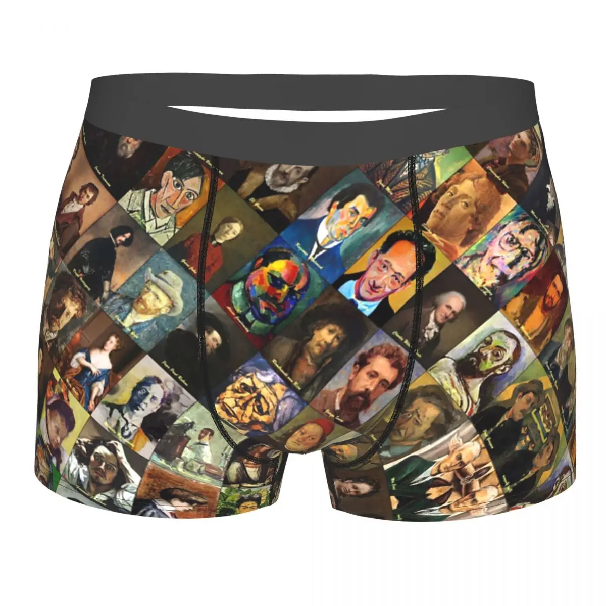 

Artist Self-Portraits Underpants Breathbale Panties Male Underwear Print Shorts Boxer Briefs