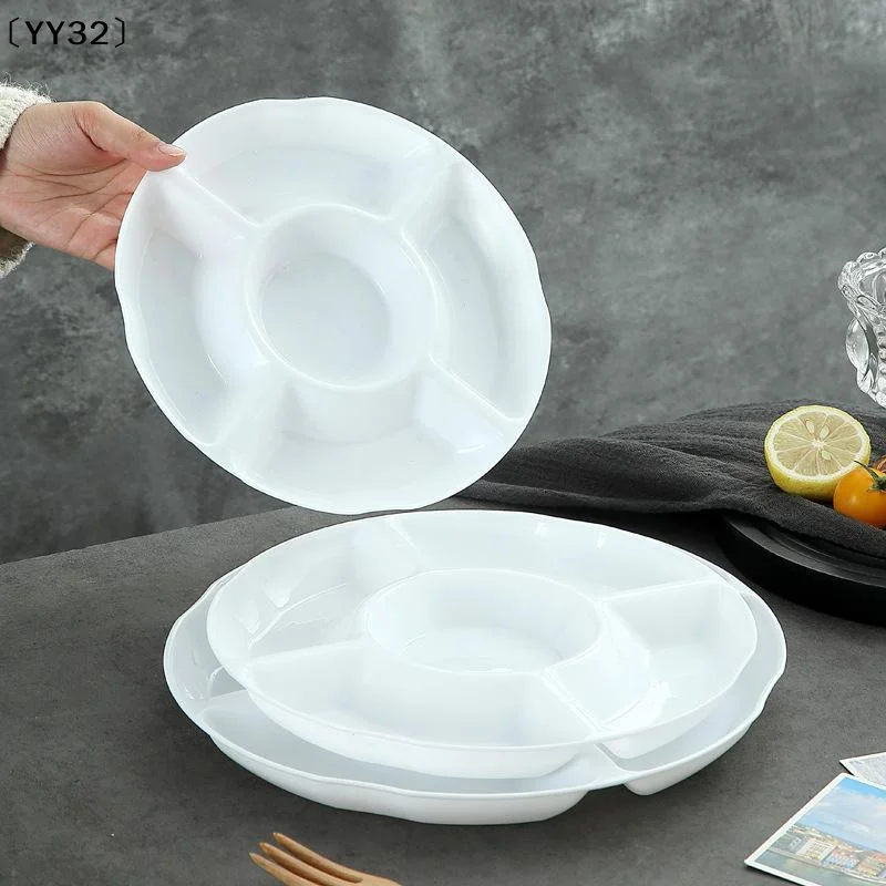 Food Storage Dividers - Portable Food Storage Tray Reusable Round