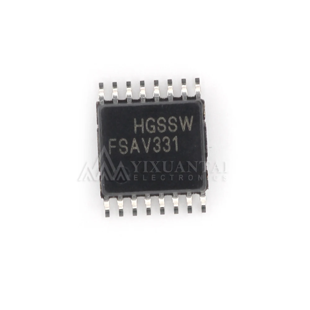 10pcs/Lot   FSAV331MTCX  FSAV331MTC  Marking  FSAV331【IC VIDEO SWITCH DUAL 4X1 16-TSSOP】New and Original